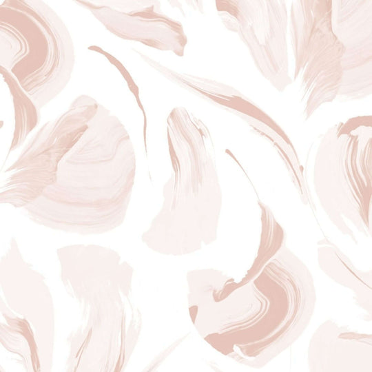 Soft pink and cream abstract pattern resembling gentle brush strokes on a light background.