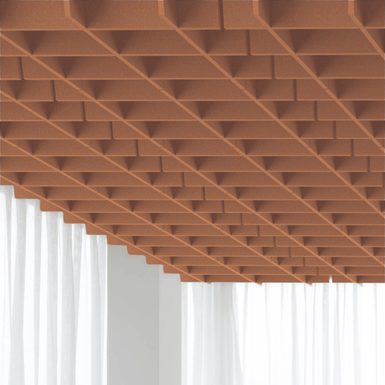 Autex grid ceiling tiles showcasing a modern architectural design, perfect for enhancing interior spaces.