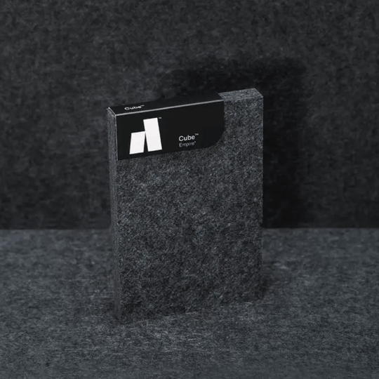 Autex Cube™ Acoustic Panel in dark grey, showcasing eco-friendly design and stylish performance.
