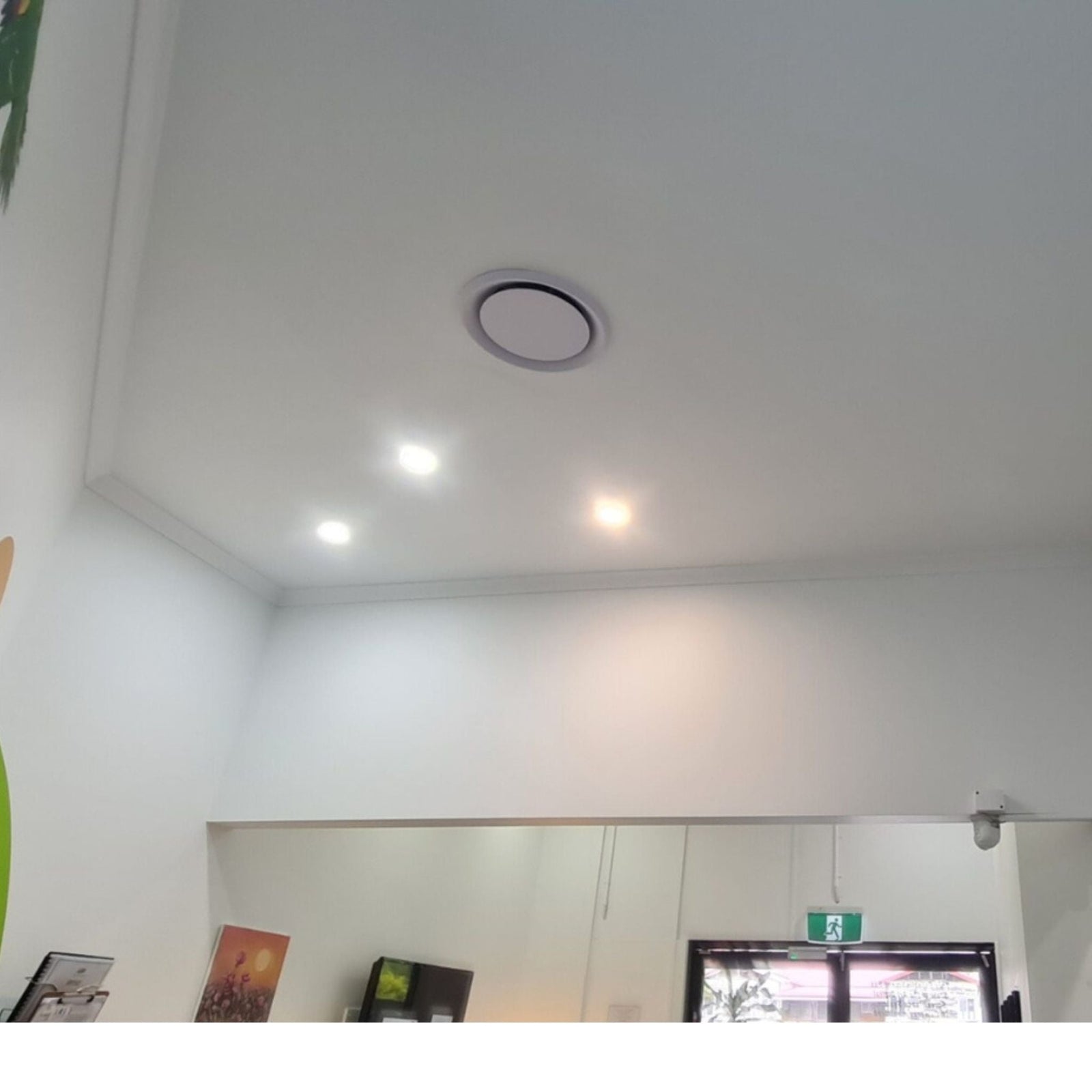 ceiling lights and speaker installation at Berowra Bungalow Early Learning, enhancing acoustics and comfort for children.