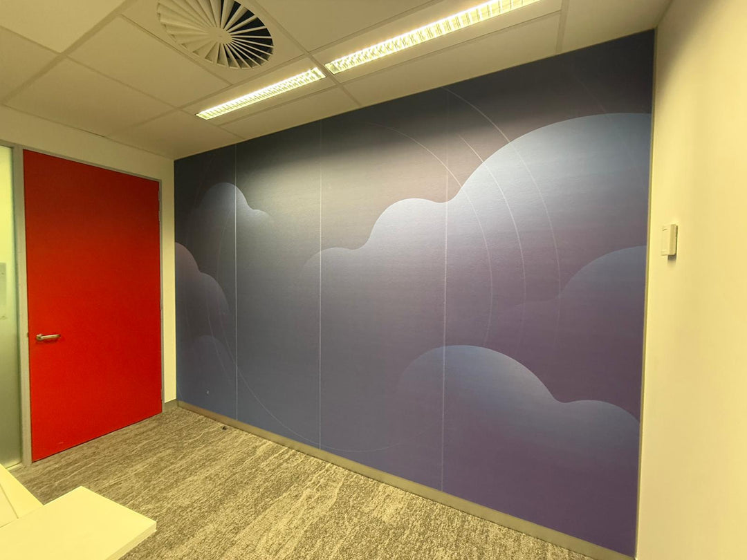 Acoustic Ceiling Tiles and Printed Wall Panels in a Brisbane Office: Megaport