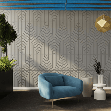 Acoufelt Fracture Contrast Acoustic Tiles - Peel n Stick - 300x600mm (18 tiles)