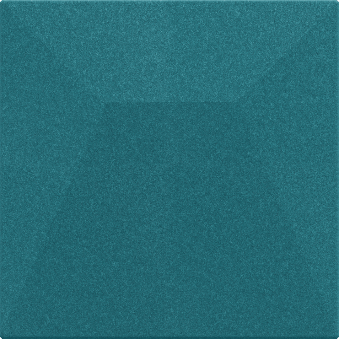 Acoustek Cavasinni Collection teal acoustic wall tile, designed for noise reduction and artistic interiors.