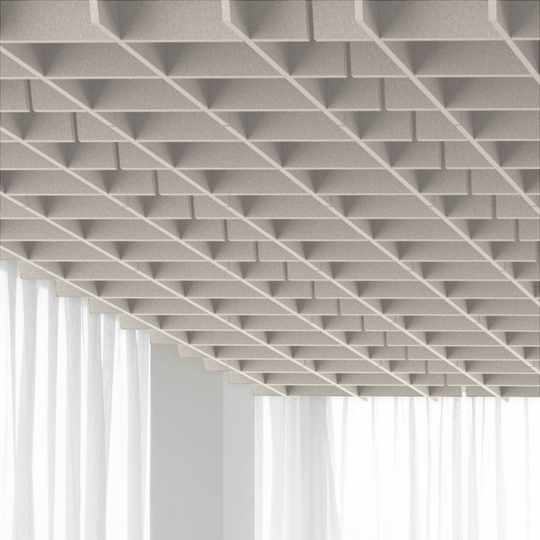 Autex Grid Ceiling Tiles Capped (8 tiles)