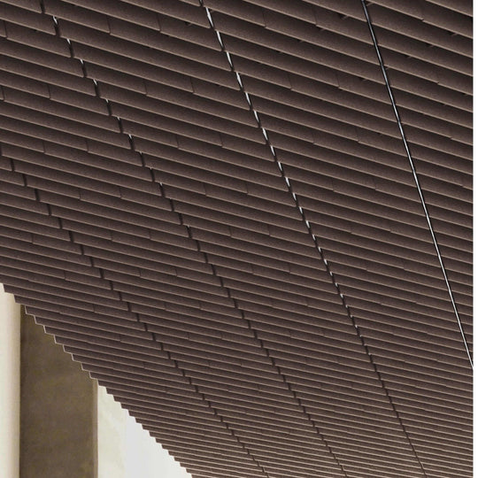 Autex Grid Ceiling Tiles showcased in a modern interior, featuring a sleek, textured design for enhanced acoustics.