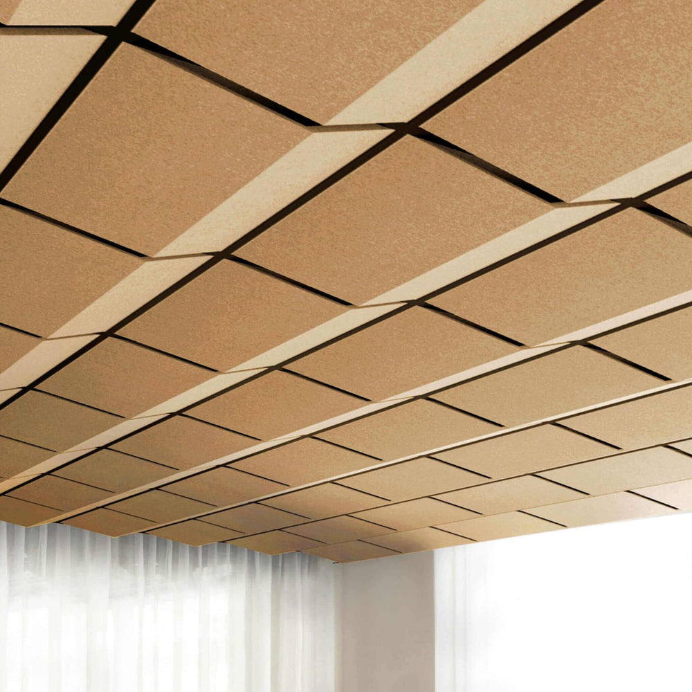 Autex Grid Ceiling Tiles showcasing a modern acoustic design, enhancing interior spaces with style and functionality.