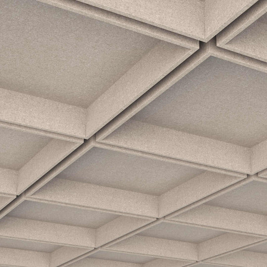 Autex Grid Ceiling Tiles showcasing a modern grid design, enhancing acoustic performance in interior spaces.