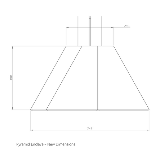 Acoustek Pyramid Enclave Acoustic Shades - 4 Piece